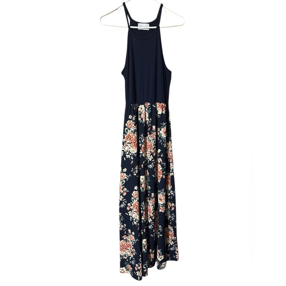 FRENCH GREY Floral Navy Dress 💕